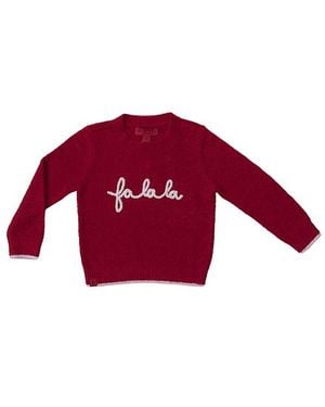 Barefoot Dreams Toddler Fa La La Pullover - Red