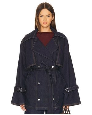 Gestuz Summer Trenchcoat - Blue