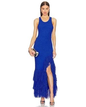 AKNVAS X Revolve Sasha Fringe Dress - Blue