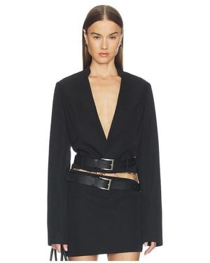 Jade Cropper Cropped Blazer - Black