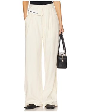Alohas Pantalones Moca En Color Crema Talla (También En M) - Blanco