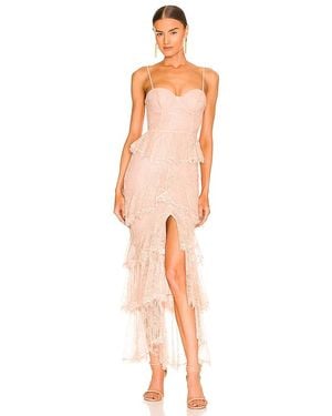 MAJORELLE Zelda Fitz Gown - White