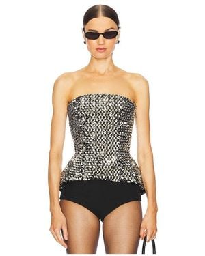 Nadine Merabi Mieder Embellished Strapless - Schwarz