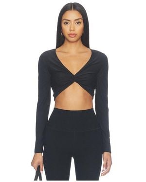 Beyond Yoga Featherweight Plie Long Sleeve Top - Black