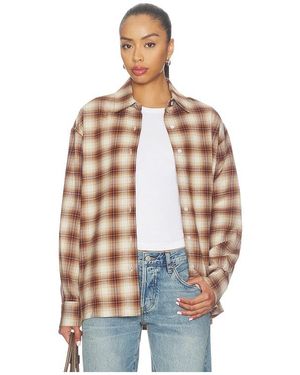 Lovers + Friends Samira Flannel Top - Blue