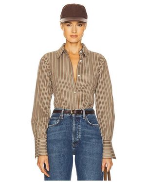 Helsa Pinstripe シャツ - ブルー