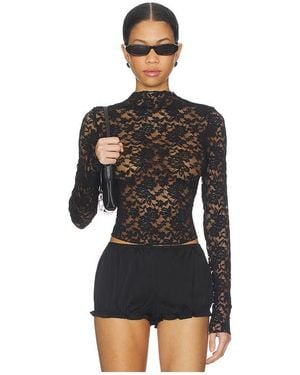 Lioness Hamptons Long Sleeve Top - Black