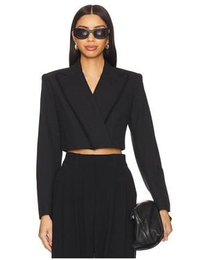 Jonathan Simkhai Cassian Cropped Blazer - Black