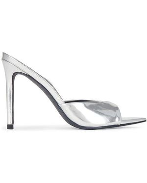 Black Suede Studio Brea Mule - White