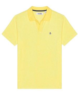 Original Penguin Terry Collar Polo - Yellow