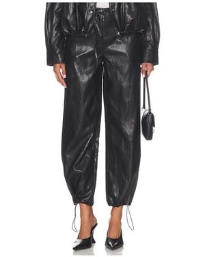 LNA Brixton Faux Leather Pant - Black