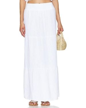 Bobi Maxi Skirt - White