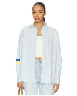 DANNIJOPRO The Doodle Sports Oxford Top - White