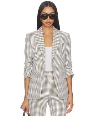Veronica Beard BLOUSON CLAYTON DICKEY en Brown - Blanc