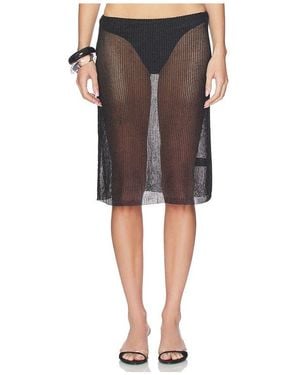 Lioness Luminous Midi Skirt - Black
