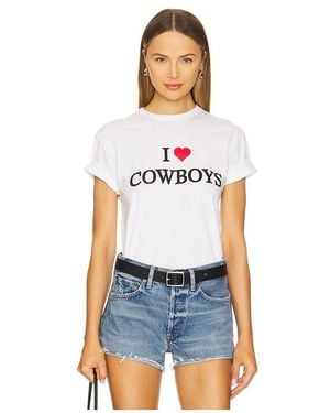 DEPARTURE I Heart Cowboys Tee - White