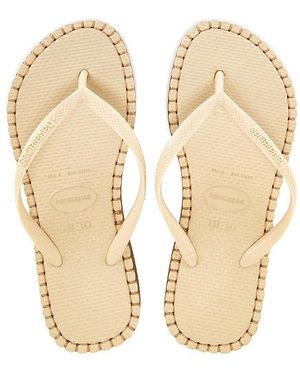 Havaianas Slim Flatform Loop Slim Sandal - Natural