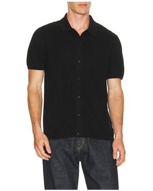 Reigning Champ Cotton Linen Piazza Shirt - Black