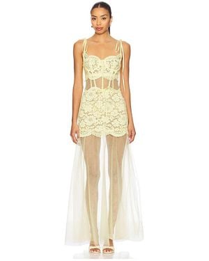 For Love & Lemons Viola Gown - Natural