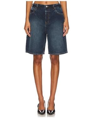 GRLFRND Rene Low Rise Baggy Short - Blue