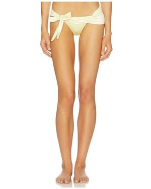 Isa Boulder Knot Bikini Bottom - White