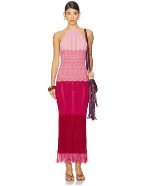 CAPITTANA Cornelia Degrade Dress - Red
