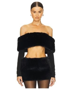 LOBA Sasha Crop Top - Black