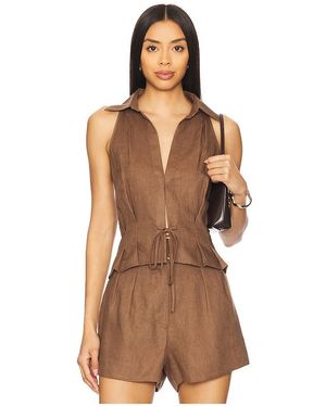 Hevron Sloan Vest - Brown
