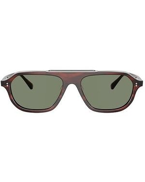 Oliver Peoples Estin Irregular Sunglasses - Green