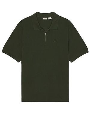 Levi's Zip Polo Shirt - Green