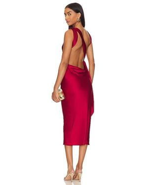 The Bar Silk Max Dress - Red