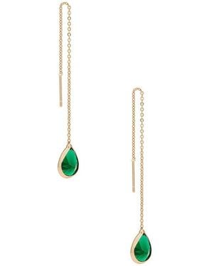 Ettika Barely There Chain Earrings - White