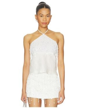 Asta Resort Rosanna Hand Beaded Camisole - White