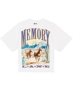 Memory Lane Wild Horses Crop Tee - White