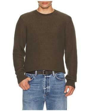 Rag & Bone Simon Marl Crewneck Jumper - Brown