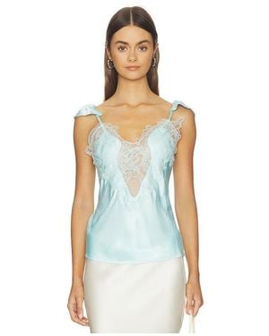 Bardot Ivy Lace Detail Camisole - Blue
