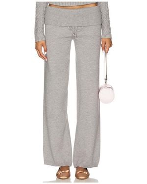 Frankie's Bikinis Dawson Cloud Knit Pant - Gray