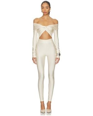 ANDAMANE Kendall Off Shoulder Jumpsuit - White