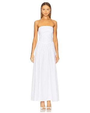 Susana Monaco Poplin Drop Waist Maxi Dress - White
