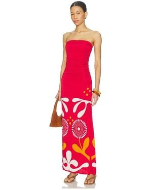 Cala De La Cruz Daphne Dress - Red