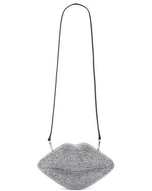 Simon Miller Crystal Lip Clutch - White
