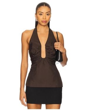 Misha The Alusia Silk Top - Black