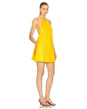 Leset Yoko Halter Mini Dress - Yellow
