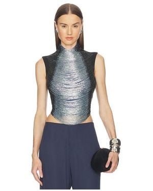 Cult Gaia Taraji Sleeveless Top - Blue
