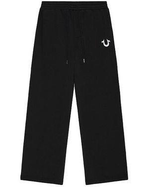 True Religion Mesh Baggy Sweatpants - Schwarz