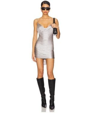 Jaded London Marl Fringe Dress - Metallic