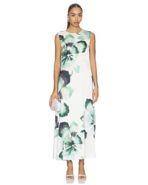 MISA Los Angles Vestido Sylvie En Color Blanco, Verde Talla (También En Xxs, Xs, S, M, Xl)