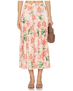 Peixoto Falda Midi Paula En Color Rosado Talla (También En S, Xs, M, Xl) - Multicolor