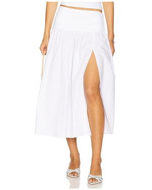 Lovers + Friends Mac Midi Skirt - White