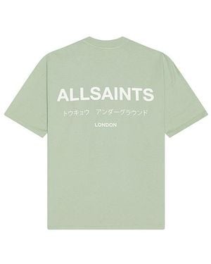 AllSaints Underground Tシャツ - グリーン